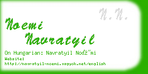 noemi navratyil business card